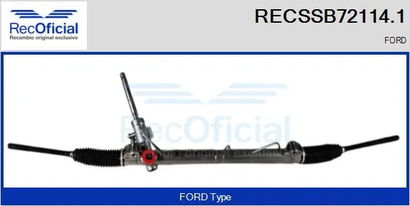 Steering Gear (RECSSB72114.1)