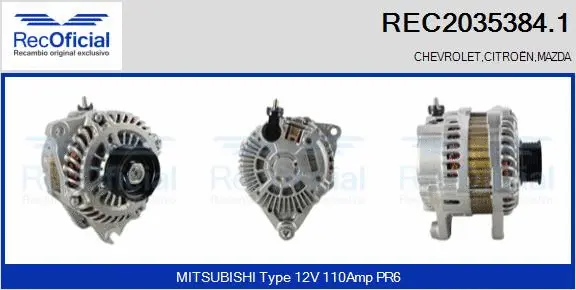 Alternator (REC2035384.1)