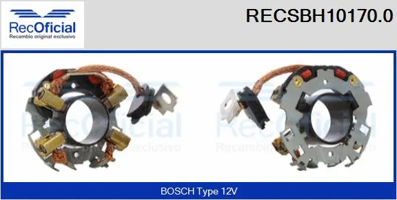 Holder, carbon brushes (RECSBH10170.0)