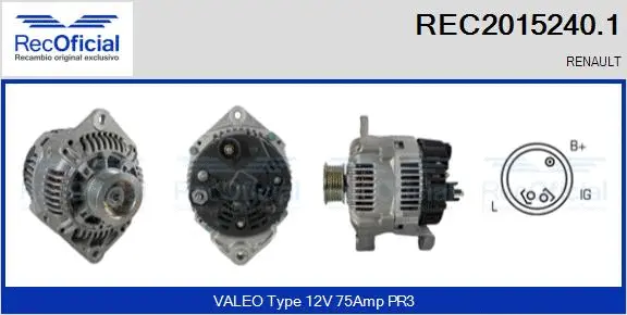 Alternator (REC2015240.1)