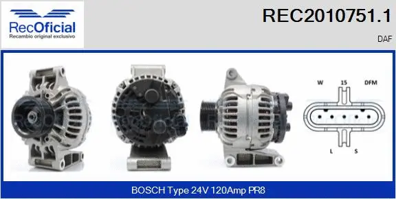 Alternator (REC2010751.1)