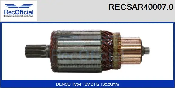 Armature, starter (RECSAR40007.0)