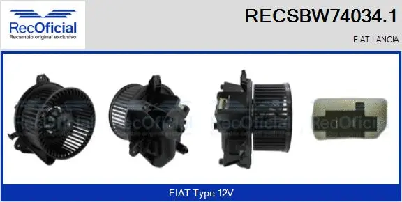 Interior Blower (RECSBW74034.1)