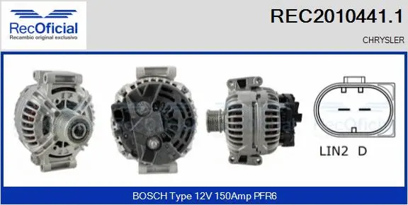 Alternator (REC2010441.1)
