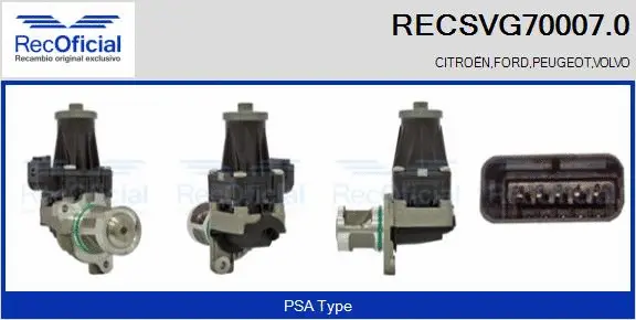 EGR Valve (RECSVG70007.0)