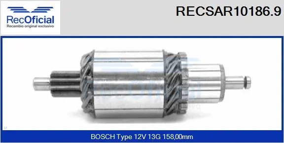 Armature, starter (RECSAR10186.9)