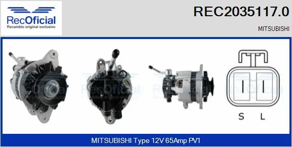 Alternator (REC2035117.0)