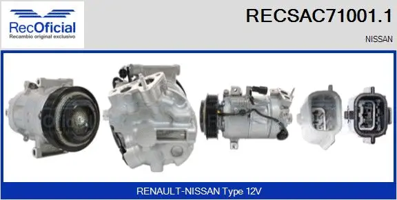 Compressor, air conditioning (RECSAC71001.1)