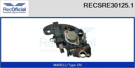 Alternator Regulator (RECSRE30125.1)