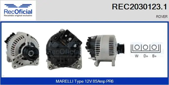 Alternator (REC2030123.1)