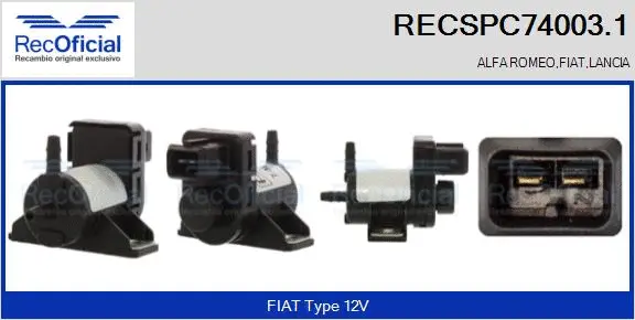 Pressure Converter, exhaust control (RECSPC74003.1)