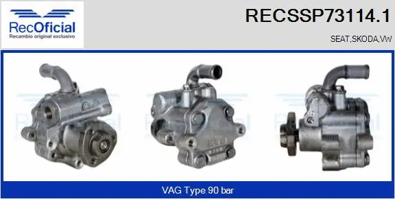 Hydraulic Pump, steering (RECSSP73114.1)