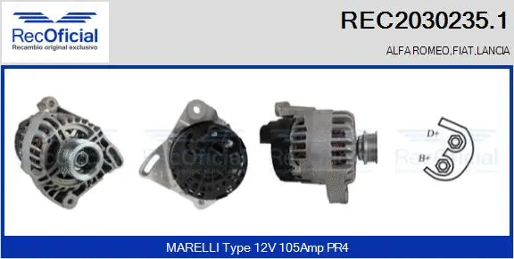 Alternator (REC2030235.1)