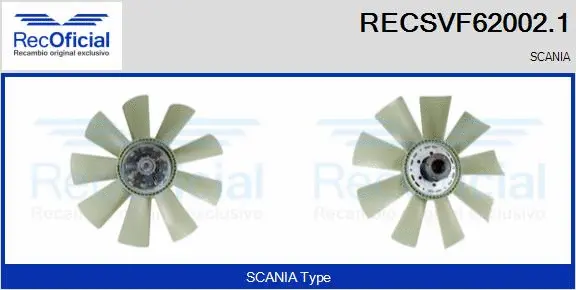 Clutch, radiator fan (RECSVF62002.1)