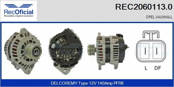 Alternator (REC2060113.0)