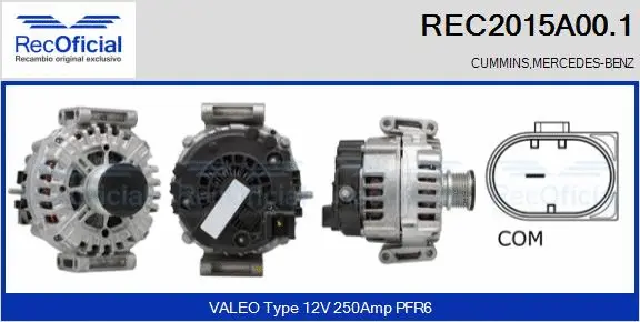 Alternator (REC2015A00.1)