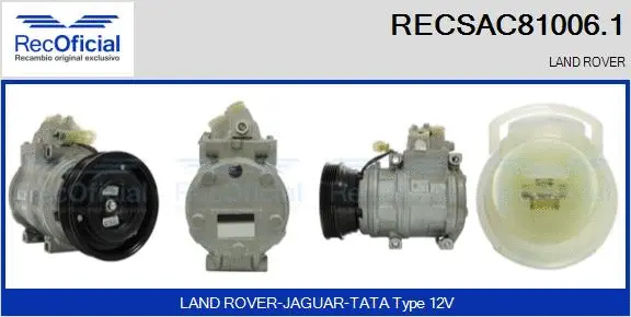 Compressor, air conditioning (RECSAC81006.1)