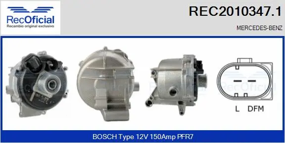 Alternator (REC2010347.1)