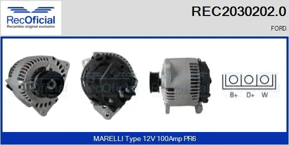 Alternator (REC2030202.0)