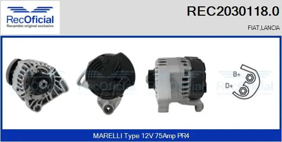 Alternator (REC2030118.0)