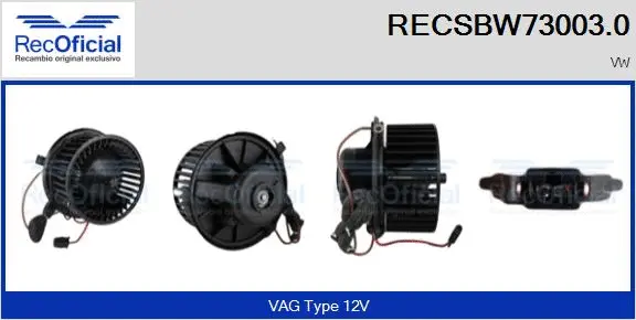Interior Blower (RECSBW73003.0)