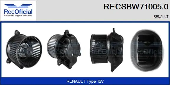 Interior Blower (RECSBW71005.0)