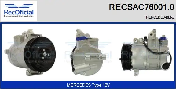 Compressor, air conditioning (RECSAC76001.0)