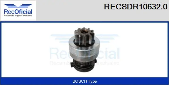 Pinion, starter (RECSDR10632.0)