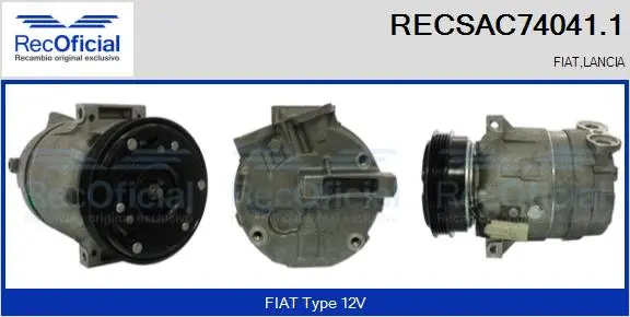 Compressor, air conditioning (RECSAC74041.1)