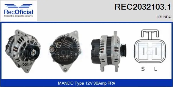 Alternator (REC2032103.1)