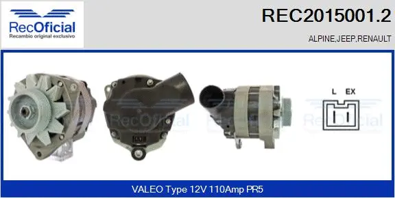 Alternator (REC2015001.2)