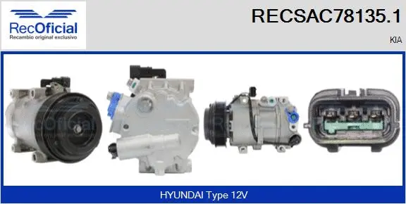 Compressor, air conditioning (RECSAC78135.1)