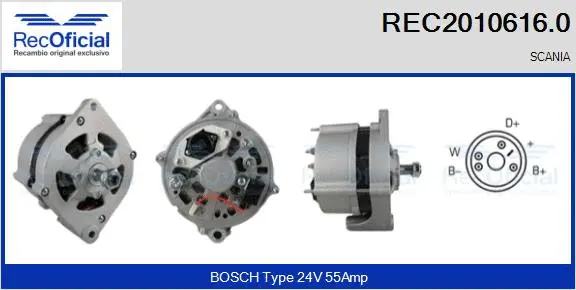 Alternator (REC2010616.0)