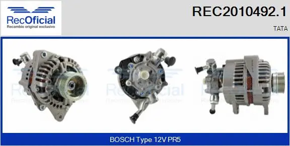 Alternator (REC2010492.1)