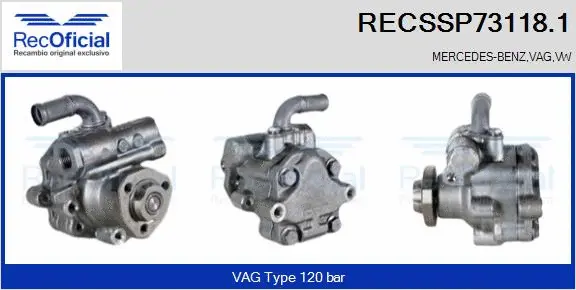 Hydraulic Pump, steering (RECSSP73118.1)