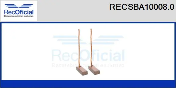 Carbon Brush, alternator (RECSBA10008.0)