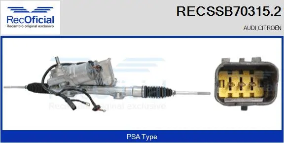 Steering Gear (RECSSB70315.2)