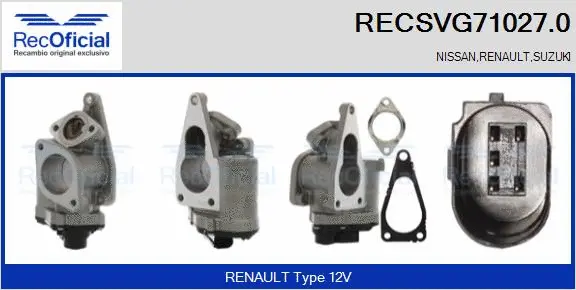 EGR Valve (RECSVG71027.0)