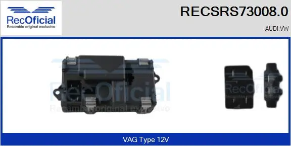 Resistor, interior blower (RECSRS73008.0)