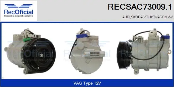 Compressor, air conditioning (RECSAC73009.1)