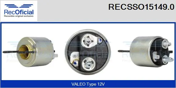 Solenoid Switch, starter (RECSSO15149.0)