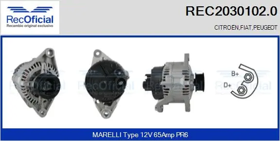 Alternator (REC2030102.0)