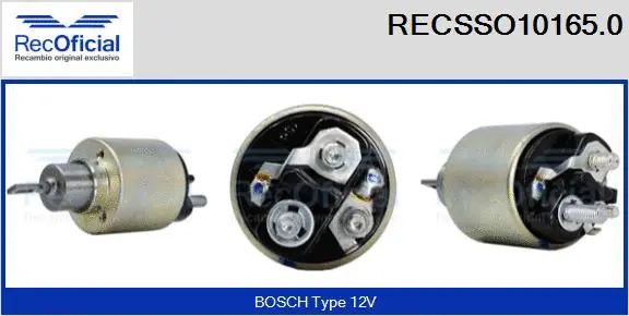 Solenoid Switch, starter (RECSSO10165.0)