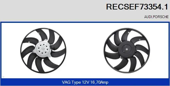Fan, engine cooling (RECSEF73354.1)