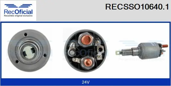 Solenoid Switch, starter (RECSSO10640.1)