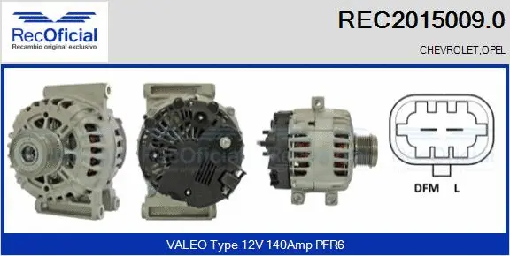 Alternator (REC2015009.0)