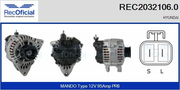 Alternator (REC2032106.0)