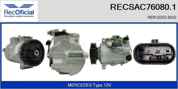 Compressor, air conditioning (RECSAC76080.1)