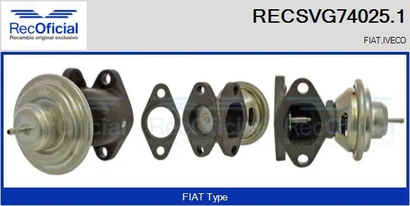 EGR Valve (RECSVG74025.1)