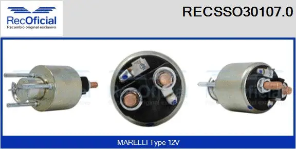 Solenoid Switch, starter (RECSSO30107.0)